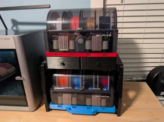 Dual AMS Shelf with Drawers