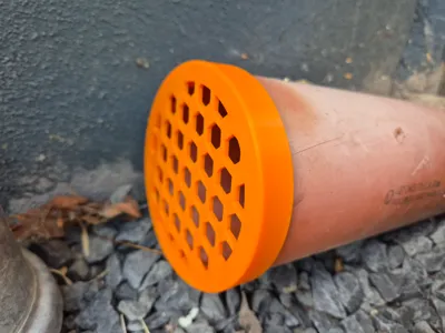 DN110 Pipe Cover with Honeycomb Vent Pattern