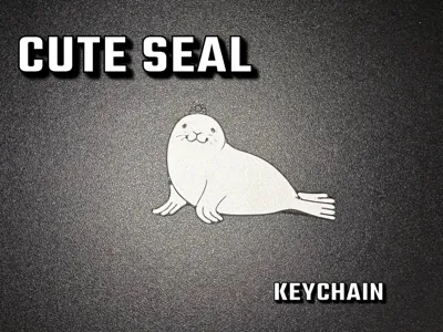 Cute Seal Keychain