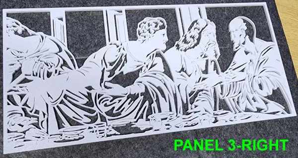 Panneau mural La Cène — volet droit