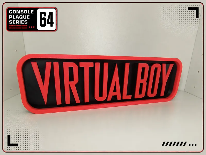Console Logo Plaque - Nintendo Virtual Boy