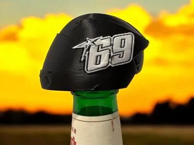 Nicky Hayden Helmet for Beer Bottle