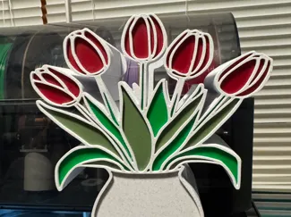 Tulip Vase Bath and Body Works Foaming Soap Holder