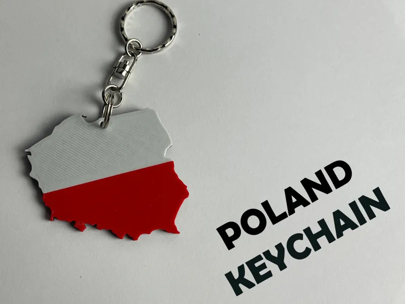 Poland Keychain – Country Silhouette