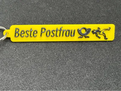 Best Postwoman Keychain