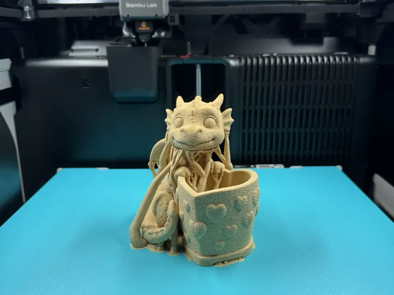 Dragon and Heart Planter