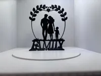 Love & Family Silhouette - Couple with Son Edition