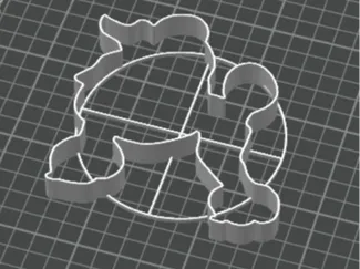 Poodle dough cutter