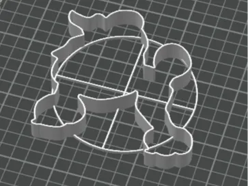 Poodle dough cutter