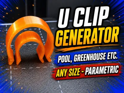 U Clips Generator Any Size Pool, Greenhouse Clips