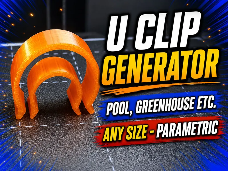 U Clips Generator Any Size Pool, Greenhouse Clips