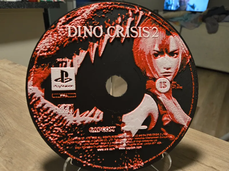 PS1 Disc Art | Dino Crisis 2