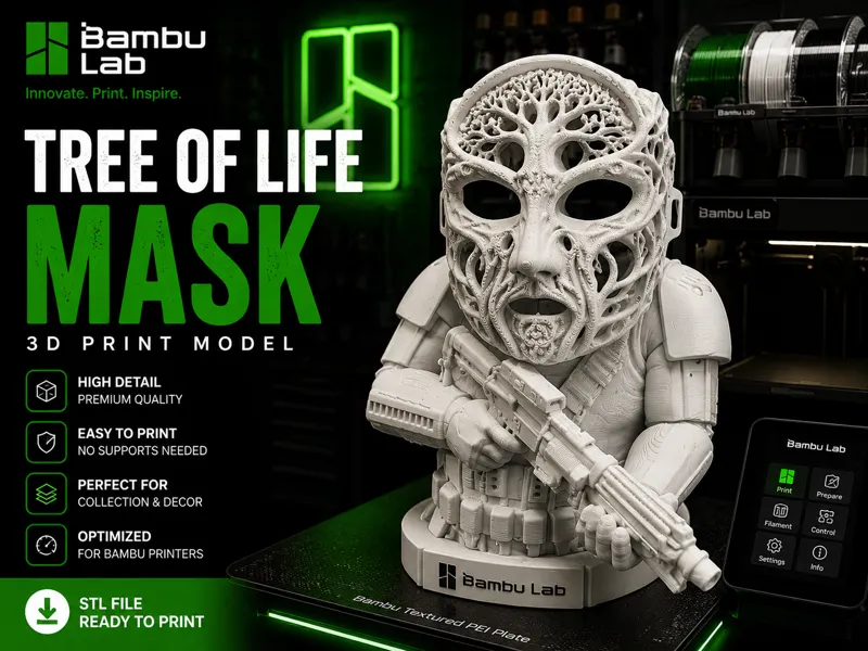 Baum des Lebens Maske