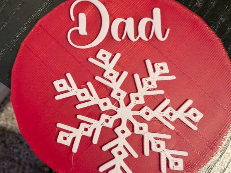 Dad Snowflake ornament