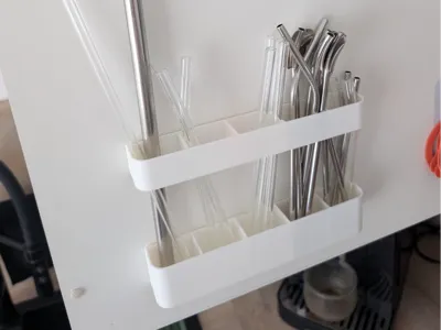Straw Holder for Cabinet Door