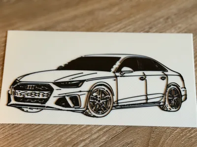 Audi A4 B9.5 Wall Art