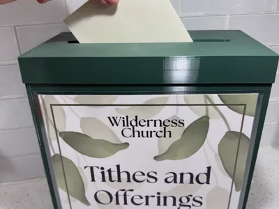Large Donation & Card Collection Box 