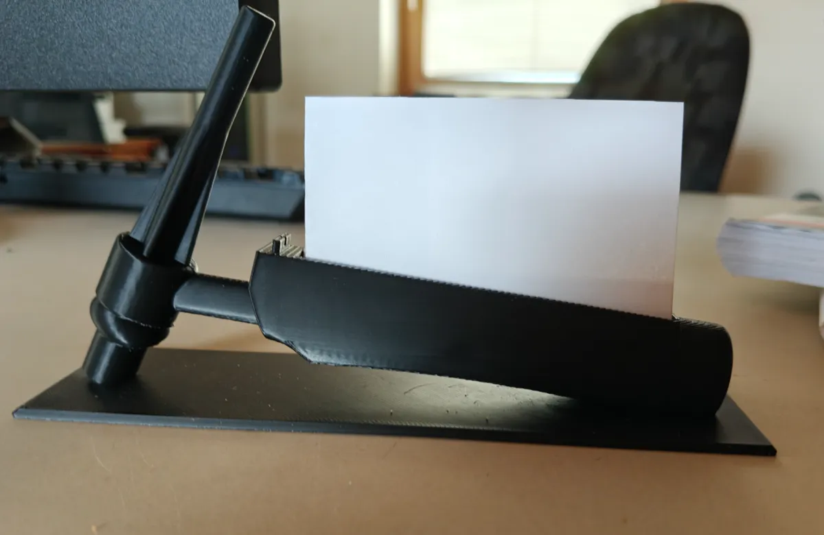 Porte-cartes de visite en forme de torche TIG