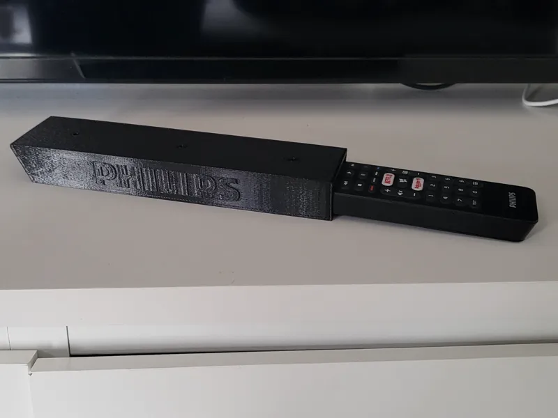 Philips remote under desk holder