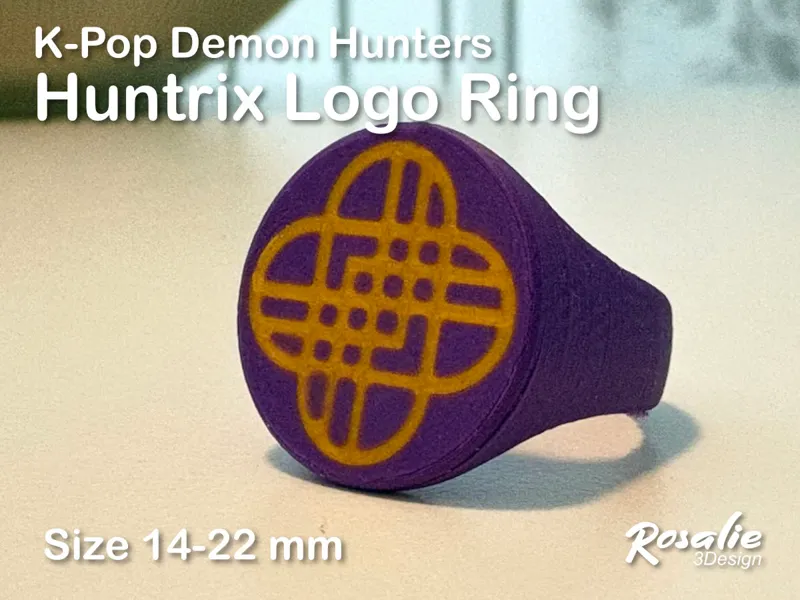 K-Pop Demon Hunter Huntrix Logo Ring
