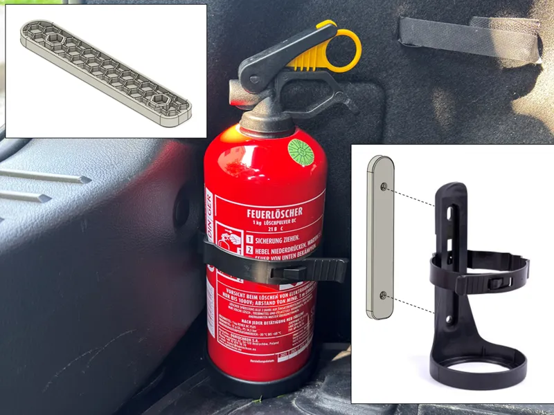 Verstärkung für Halter Feuerlöscher 1kg "GP-1ZBC"