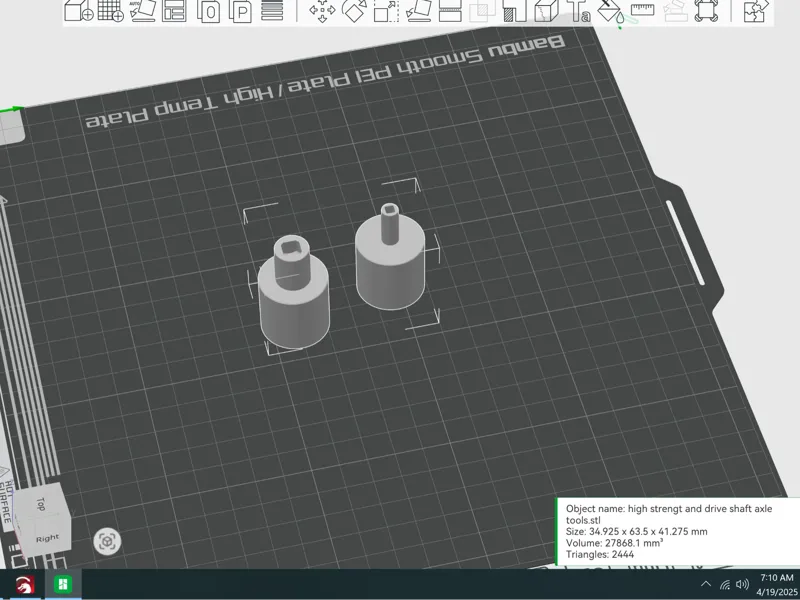 vex high strength/low strength axle pushing tool 