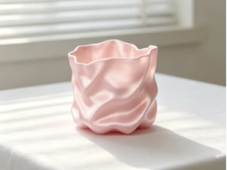 Irregularly patterned pen holder