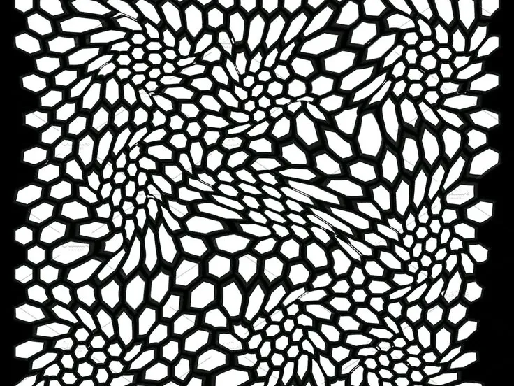 hex camo pattern stencil