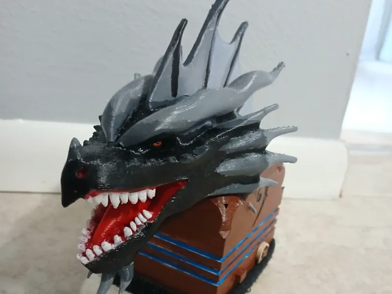 Black Dragon Cello Topper