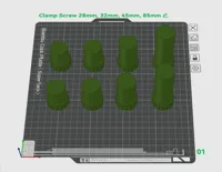 Optional Clamp Screw Lengths