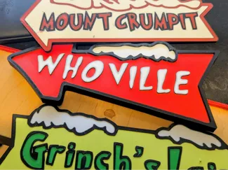 Whoville Arrow Sign – Grinch Xmas AMS Print
