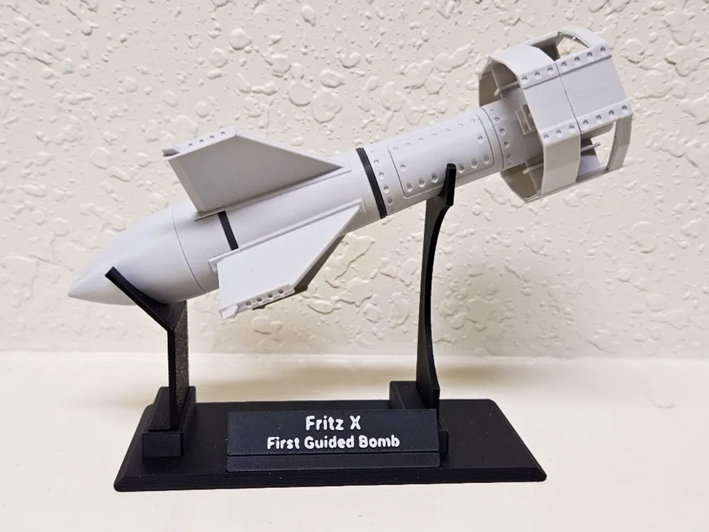 Fritz X | World's First Guided Bomb | WW2 - Free 3D Print Model