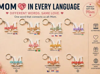 Mom Around the World – Keychain Set