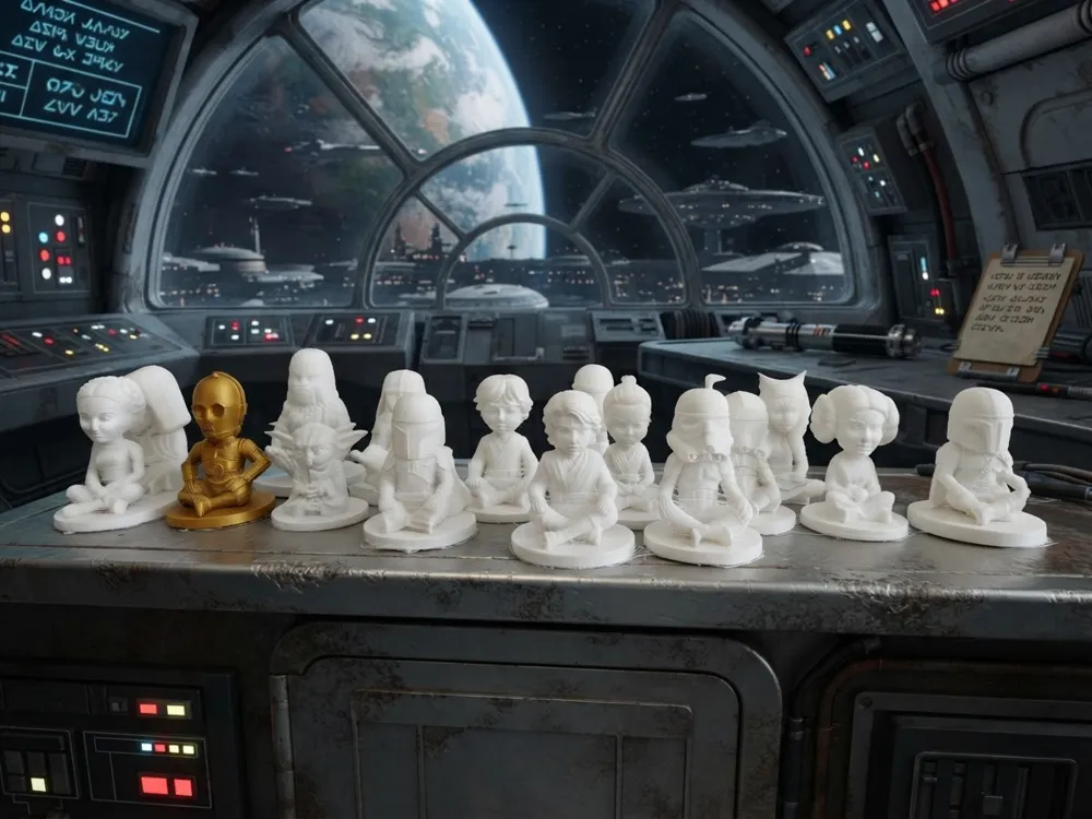 Figura decorativa: Star Wars Sitting Chibi Character Collection. Referencia del modelo original.