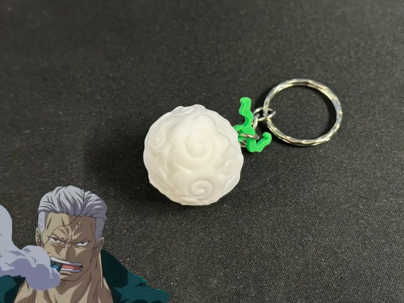 Moku Moku No Mi Keychain - One Piece devil fruit