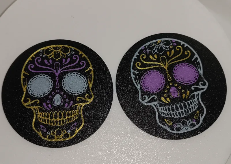 Mexican skull coaster