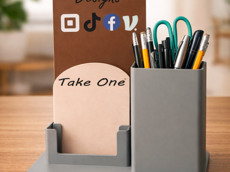 All-In-One Market Booth Display with Pen Holder