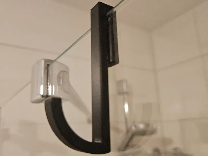 Duschaken für Glasscheibe