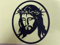 Visage du Christ, sculpture murale — photo 3