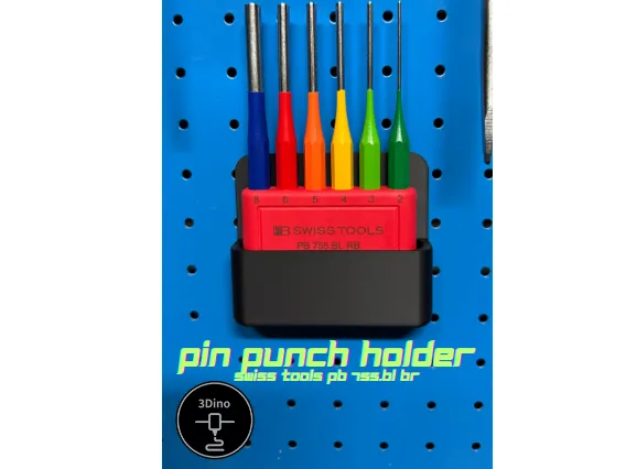 Wall mount pin punch Holder Swiss tools PB 755.BL 