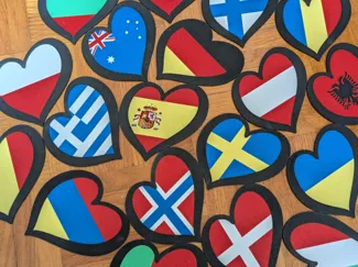 Posavasos de Eurovisión Banderas de Países a Color