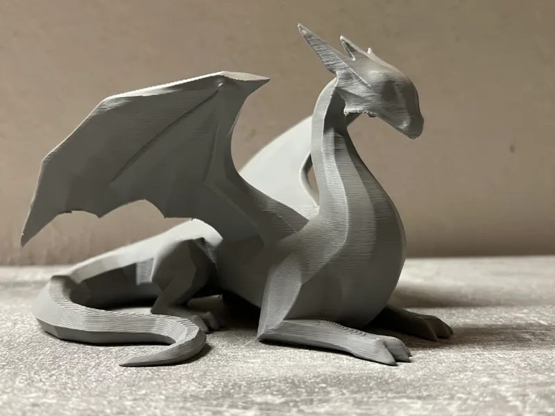 Drache – Low Poly
