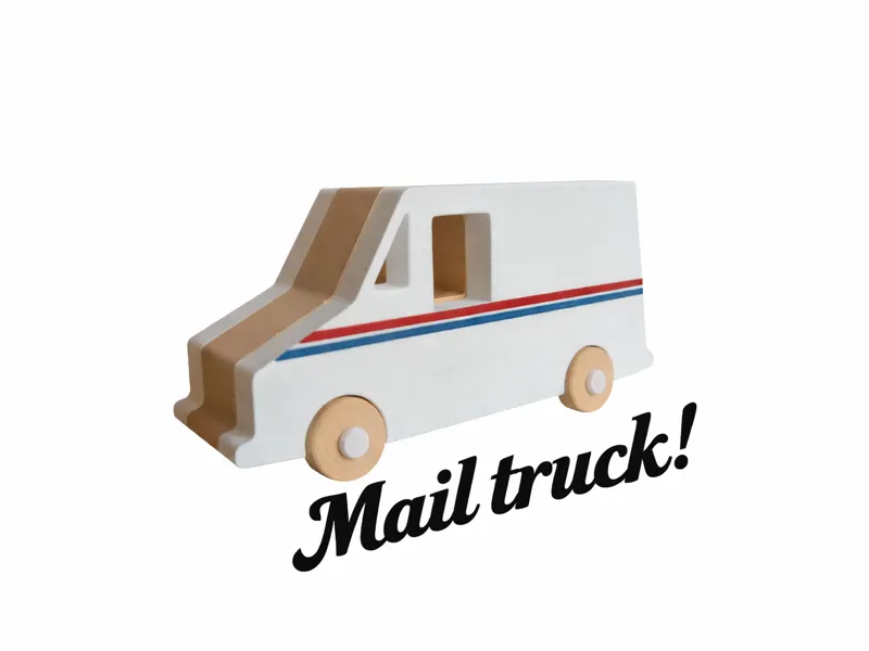 Mail's here! Toy Mail truck