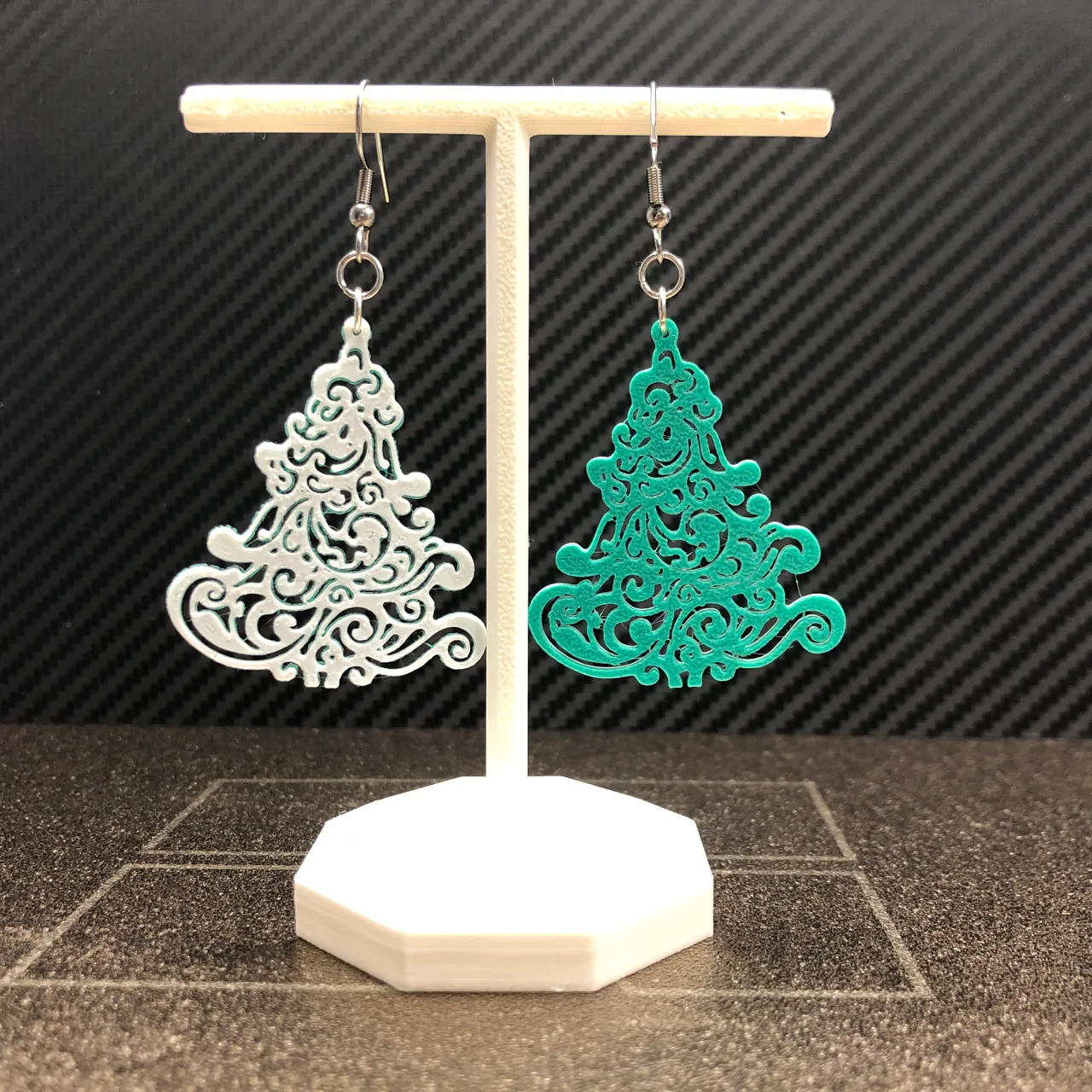 Christmas tree earrings no AMS 0.2 nozzle view 3