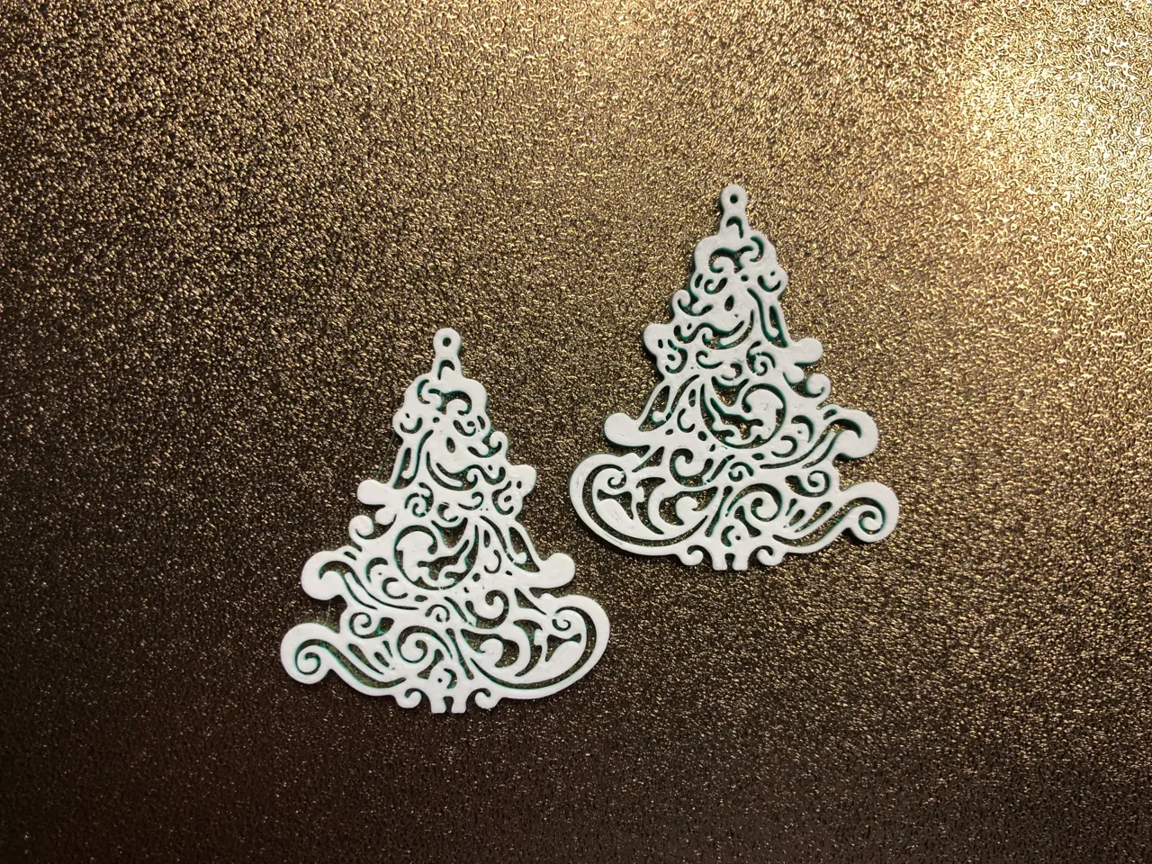Christmas tree earrings no AMS 0.2 nozzle view 2