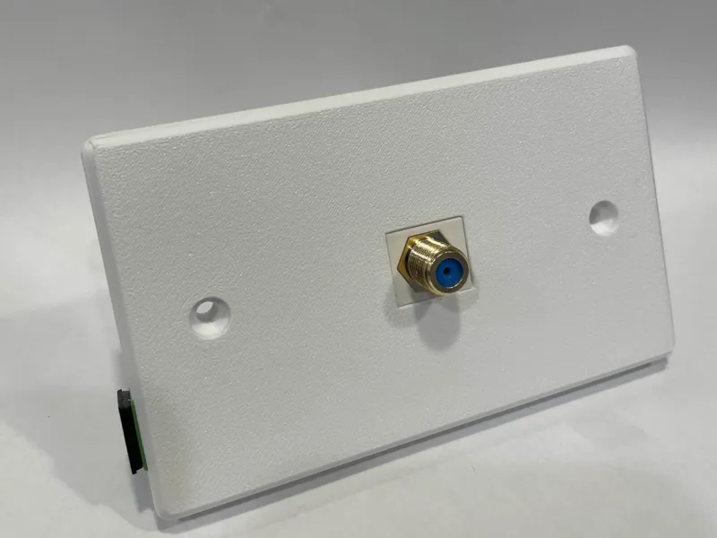 Fiber optic wall plate