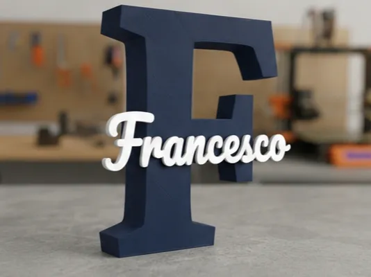 Francesco Nome 3D Personalizzato Decorazione