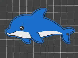 Dolphin keychain