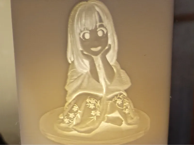 nozo_lithophane(Flat)