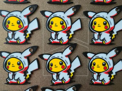 sweet pikachu keychain
